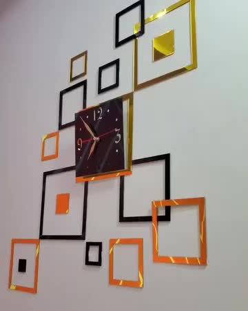 Acrylic decor clock